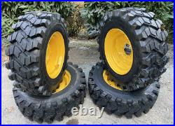 4-10-16.5 SKS-9 Skid Steer Tires/Rims for New Holland (6 LUG) (SKS753 STYLE)