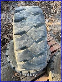 4-10X16.5 HD FOAM FILLED Skid Steer Tires-Wheels for New Holland-10-16.5-no flat
