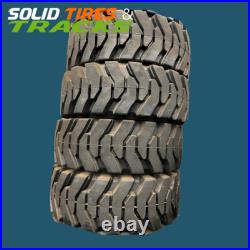 4, 12-16.5/33x12-20 Solid Skid Steer Tires fits New Holland L175, LS185, Komatsu 4, 12-16.5/33x12-20 Solid Skid Steer Tires fits New Holland L175, LS185, Komatsu