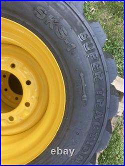 4-12-16.5 SKS-1 Skid Steer Tires/Rims for New Holland LS180 & more