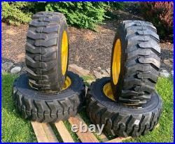 4-12-16.5 SKS-1 Skid Steer Tires/Rims for New Holland & more-14PLY-12X16.5