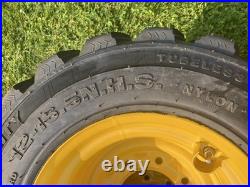 4-12-16.5 SKS-1 Skid Steer Tires/Rims for New Holland & more-14PLY-12X16.5