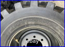 4-12-16.5 SKS-9 Skid Steer Tires/Rims, Case, New Holland Gray (SKS753 STYLE)