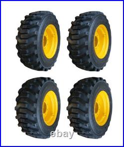 4-12-16.5 SSB330 Skid Steer Tires/Rims for New Holland LS180 & more -12X16.5