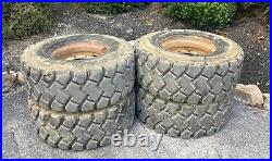 4-12X16.5 HD FOAM FILLED Skid Steer Tires-Wheels for New Holland-12-16.5-no flat