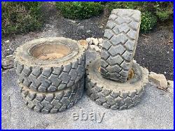 4-12X16.5 HD FOAM FILLED Skid Steer Tires-Wheels for New Holland-12-16.5-no flat