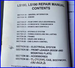 4 Books! New Holland Construction LS180 LS190 Skid Steer Repair Service Manuals