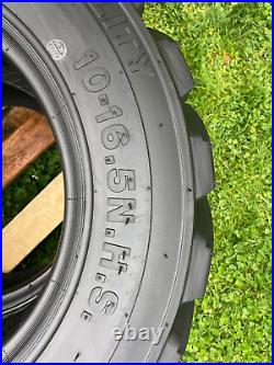 4-HD 10-16.5 SKS-8 Skid Steer Tires for New Holland, Case & more-10X16.5-12PLY