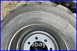 4-HD 12-16.5 SKS-8 Skid Steer Tires/Rims, Case, New Holland Gray-12X16.5-14 PLY