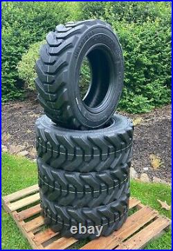 4-HD 12-16.5 SKS-8 Skid Steer Tires for Bobcat, New Holland & more-12X16.5-14PLY