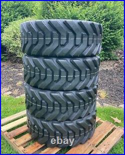 4-HD 12-16.5 SKS-8 Skid Steer Tires for Bobcat, New Holland & more-12X16.5-14PLY