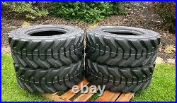 4-HD 12-16.5 SKS-8 Skid Steer Tires for Bobcat, New Holland & more-12X16.5-14PLY