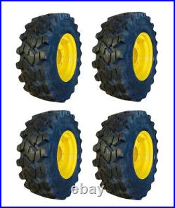 4 HD 12-16.5 Skid Steer Tires/Wheels/Rims for New Holland LS180 & more-12X16.5