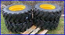 4 HD 12-16.5 Skid Steer Tires/Wheels for New Holland L175, L221, L223, L225, L230