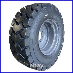 4-HD 14X17.5 SKS-6 L-5 Skid Steer Tires on Gray Rims for Case, New Holland & more