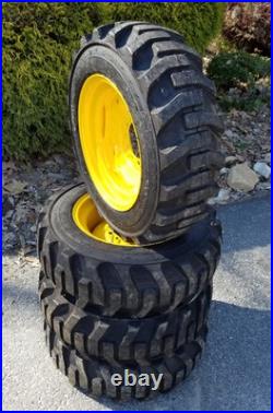 4-HD 27X8.50-15 Galaxy XD2010 Skid Steer Tires/Rims/Wheels for New Holland, etc