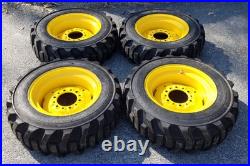 4-HD 27X8.50-15 Galaxy XD2010 Skid Steer Tires/Rims/Wheels for New Holland, etc