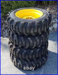 4-HD 27X8.50-15 Galaxy XD2010 Skid Steer Tires/Rims/Wheels for New Holland, etc