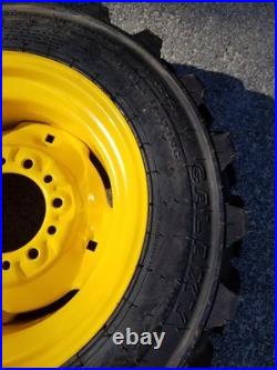 4-HD 27X8.50-15 Galaxy XD2010 Skid Steer Tires/Rims/Wheels for New Holland, etc