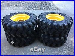 4 HD Camso SKS753 12-16.5 Skid Steer Tires/Wheels/Rim for New Holland 12X16.5