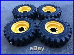 4 HD Camso SKS753 12-16.5 Skid Steer Tires/Wheels/Rim for New Holland 12X16.5