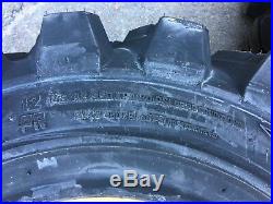 4 HD Camso SKS753 12-16.5 Skid Steer Tires/Wheels/Rim for New Holland 12X16.5