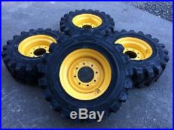 4 HD Camso SKS753 12-16.5 Skid Steer Tires/Wheels/Rim for New Holland 12X16.5