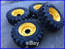 4 HD Camso SKS753 12-16.5 Skid Steer Tires/Wheels/Rim for New Holland 12X16.5