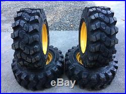 4 HD Camso SKS753 12-16.5 Skid Steer Tires/Wheels/Rim for New Holland 12X16.5