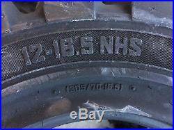 4 HD Camso SKS753 12-16.5 Skid Steer Tires for John Deere, New Holland 12X16.5