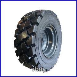 4-Heavy Duty 12-16.5 SKS-7 Skid Steer Tires/Rims, Case, New Holland Gray-12X16.5