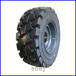 4-Heavy Duty 12-16.5 SKS-7 Skid Steer Tires/Rims, Case, New Holland Gray-12X16.5