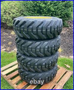 4-NEW 10-16.5 HD Skid Steer Tires/Wheels/Rims for New Holland & more 12PLY