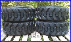 4 NEW 10-16.5 Skid Steer Tires 10 PLY- 10X16.5 For Case, New Holland & more