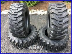 4 NEW 12-16.5 Skid Steer Tires 12 PLY- Camso sks332-For Bobcat & more-12X16.5