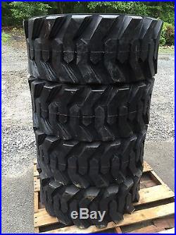 4 NEW 14-17.5 Skid Steer Tires 14x17.5-14 ply rating-for John Deere, New Holland