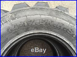 4 NEW 14-17.5 Skid Steer Tires 14x17.5-14 ply rating-for John Deere, New Holland