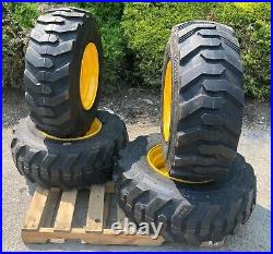 4 NEW 14-17.5 Skid Steer Tires & Rims for New Holland LS180 & LS190- 14X17.5