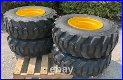 4 NEW 14-17.5 Skid Steer Tires & Rims for New Holland LS180 & LS190- 14X17.5