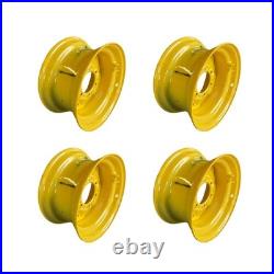 4 NEW 6 lug Skid Steer Wheels/Rims for New Holland John Deere-for 10-16.5 tires