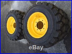 4 NEW Galaxy Hulk L5 12-16.5 Skid Steer Tires/Wheels/Rim for New Holland-12X16.5
