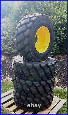 4 NEW Heavy Duty 12-16.5 Skid Steer Tires & Wheels for New Holland 12X16.5