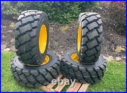 4 NEW Heavy Duty 12-16.5 Skid Steer Tires & Wheels for New Holland 12X16.5