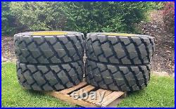 4 NEW Heavy Duty 12-16.5 Skid Steer Tires & Wheels for New Holland 12X16.5