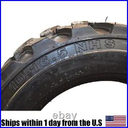 (4) New 10Ply 10x16.5 Skid Steer Loader Tires fits Bob-Cat Case John Deere CAT