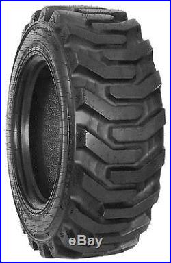 4 New 12-16.5 Galaxy Beefy Baby III Skid Steer Tires Pick Your Rim Color
