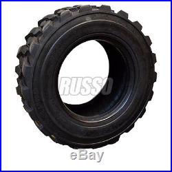 4 New 12x16.5 12 Ply Skid Steer Tires Bobcat Case Deere Rim Guard 12-16.5 Tire