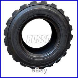 4 New 12x16.5 12 Ply Skid Steer Tires Bobcat Case Deere Rim Guard 12-16.5 Tire