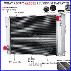 4 Row Aluminum Radiator For Case/New Holland Skidsteer 211143 47946380 47362351