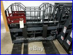 48 VIRNIG WALK-THRU PALLET FORKS & FRAME ATTACHMENT Caterpillar Cat Skid Steer